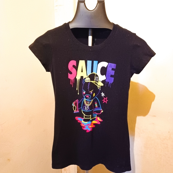 Sauce Kids T-Shirt Size M Black - Picture 4 of 5